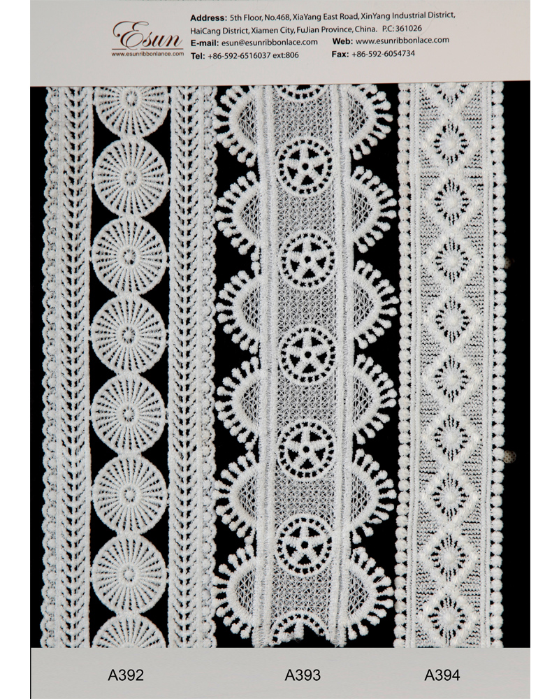 Silky Polyester Venice Lace 392-401