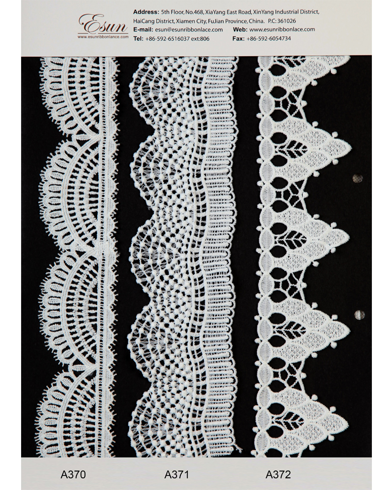 Silky Polyester Venice Lace 370-380