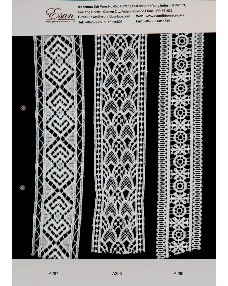 Silky Polyester Venice Lace 297-309